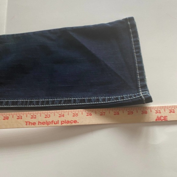 Silver Jeans Tuesday Jeans Flare Sz 27X31 Thick Contrast Stitch Blue Denim Y2K - Picture 12 of 12